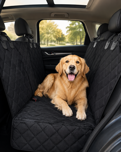 Waterproof Dog Car Seat Cover – Premium Back Seat Protector for Cars, SUVs & Trucks
